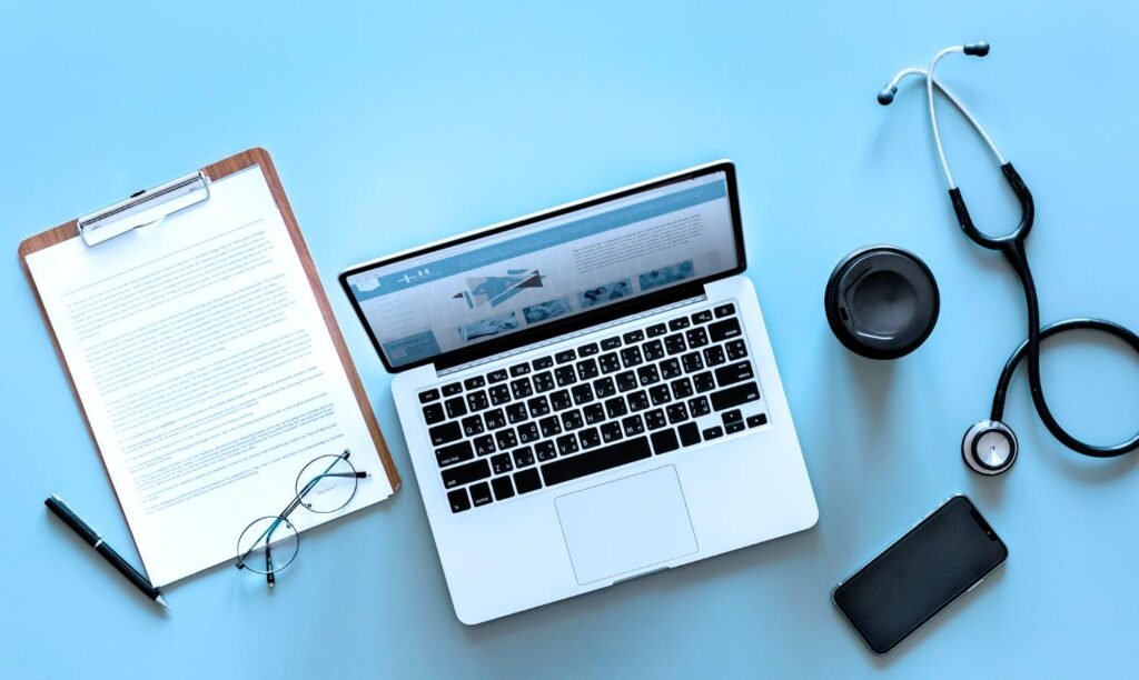 Anvisa Medical Device Registration on laptop.