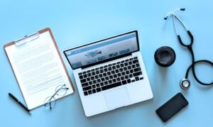 Anvisa Medical Device Registration on laptop.