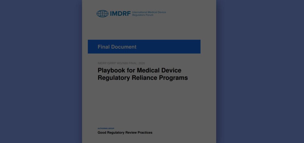 Playbook IMDRF reliance
