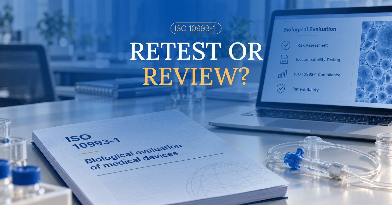 Biological evaluation of a medical device in a laboratory